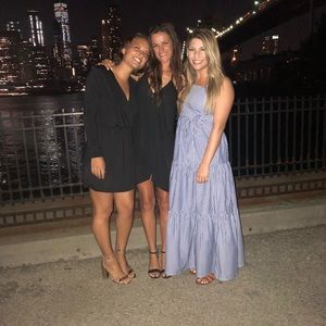 Ann Taylor factory maxi linen dress.